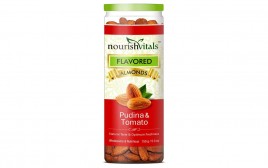 NourishVitals Pudina & Tomato Flavored Almonds  Jar  150 grams